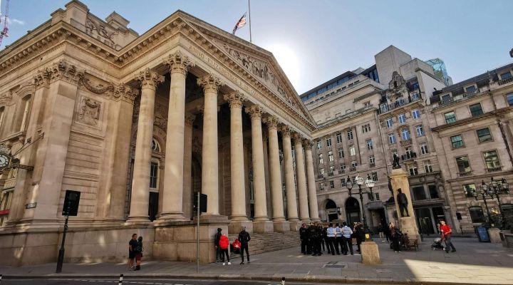The Bank of England in London