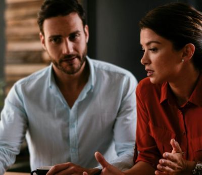 A couple working out their finances